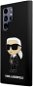 Karl Lagerfeld Liquid Silicone Ikonik NFT Back Cover für Samsung Galaxy S23 Ultra - Schwarz - Handyhülle