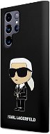 Karl Lagerfeld Liquid Silicone Ikonik NFT Samsung Galaxy S23 Ultra fekete hátlap tok - Telefon tok