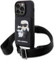 Karl Lagerfeld Saffiano Crossbody Karl and Choupette NFT Kryt pro iPhone 14 Pro Max Black - Phone Cover