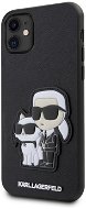 Karl Lagerfeld PU Saffiano Karl and Choupette NFT Zadní Kryt pro iPhone 11 Black - Phone Cover