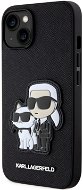 Karl Lagerfeld PU Saffiano Karl and Choupette NFT iPhone 13 fekete tok - Telefon tok