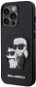 Karl Lagerfeld PU Saffiano Karl and Choupette NFT Back-Cover für iPhone 13 Pro Schwarz - Handyhülle