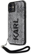 Karl Lagerfeld Sequins Reversible Back Cover für iPhone 11 Black/Silber - Handyhülle
