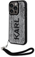Karl Lagerfeld Sequins Reversible iPhone 13 Pro fekete/ezüst tok - Telefon tok