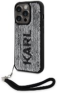 Karl Lagerfeld Sequins Reversible Back Cover für das iPhone 13 Pro Max Black/Silver - Handyhülle