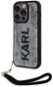 Karl Lagerfeld Sequins Reversible Zadný Kryt na iPhone 13 Pro Max Black/Silver - Kryt na mobil