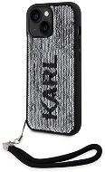 Karl Lagerfeld Sequins Reversible Zadný Kryt na iPhone 14 Black/Silver - Kryt na mobil