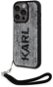 Karl Lagerfeld Sequins Reversible Zadní Kryt pro iPhone 14 Pro Black/Silver - Phone Cover