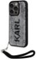 Karl Lagerfeld Sequins Reversible Zadný Kryt na iPhone 14 Pro Max Black/Silver - Kryt na mobil