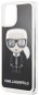 Karl Lagerfeld Ikone Silikonhülle für iPhone 11 Pro Max Schwarz (EU Blister) - Handyhülle
