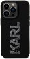 Karl Lagerfeld 3D Rubber Glitter Logo Karl Zadný Kryt na iPhone 15 Pro Max Black - Kryt na mobil