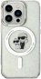 Karl Lagerfeld IML Glitter Karl and Choupette iPhone 15 Pro MagSafe átlátszó tok - Telefon tok