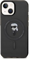 Karl Lagerfeld IML Ikonik iPhone 15 MagSafe fekete tok - Telefon tok