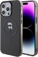 Karl Lagerfeld IML Ikonik iPhone 15 Pro Max MagSafe fekete tok - Telefon tok