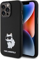Karl Lagerfeld Liquid Silicone Choupette NFT Zadní Kryt pro iPhone 15 Pro Black - Phone Cover