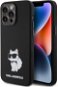 Karl Lagerfeld Liquid Silicone Choupette NFT Zadní Kryt pro iPhone 15 Pro Max Black - Phone Cover