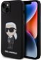 Karl Lagerfeld Liquid Silicone Ikonik NFT Zadní Kryt pro iPhone 15 Plus Black - Phone Cover
