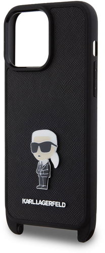 iPhone 15 Pro Max Karl Lagerfeld Saffiano Crossbody Metal Karl