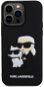 Telefon tok Karl Lagerfeld 3D Rubber Karl and Choupette iPhone 13 Pro Max fekete hátlap tok - Kryt na mobil