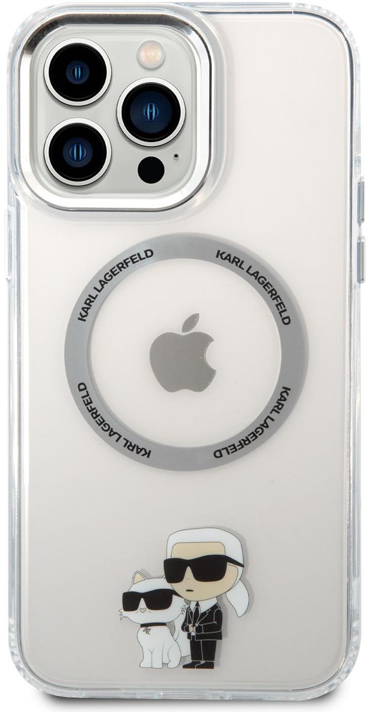Karl Lagerfeld IML Karl and Choupette NFT iPhone 13 Pro Max átlátszó MagSafe hátlap tok