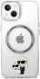 Karl Lagerfeld IML Karl and Choupette NFT iPhone 13 átlátszó MagSafe hátlap tok - Telefon tok