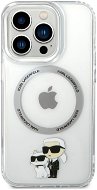 Karl Lagerfeld IML Karl and Choupette NFT MagSafe Zadný Kryt na iPhone 14 Pro Transparentný - Kryt na mobil