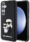 Karl Lagerfeld 3D Rubber Karl and Choupette Zadný Kryt na Samsung Galaxy S24 Black - Kryt na mobil