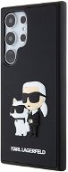 Karl Lagerfeld 3D Rubber Karl and Choupette Zadní Kryt pro Samsung Galaxy S24 Ultra Black - Phone Cover