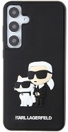 Karl Lagerfeld 3D Rubber Karl and Choupette Zadní Kryt pro Samsung Galaxy S24+ Black - Phone Cover