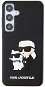 Karl Lagerfeld 3D Rubber Karl and Choupette Zadný Kryt na Samsung Galaxy S24+ Black - Kryt na mobil