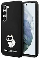 Karl Lagerfeld Liquid Silicone Choupette NFT Zadní Kryt pro Samsung Galaxy S24 Black - Phone Cover