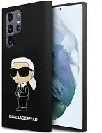 Karl Lagerfeld Liquid Silicone Ikonik NFT Zadní Kryt pro Samsung Galaxy S24 Ultra Black - Phone Cover