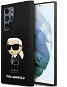 Karl Lagerfeld Liquid Silicone Ikonik NFT Zadný Kryt na Samsung Galaxy S24 Ultra Black - Kryt na mobil