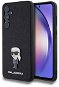 Karl Lagerfeld Fixed Glitter Metal Ikonik Zadní Kryt pro Samsung Galaxy A55 5G Black - Phone Cover