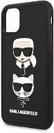 Karl Lagerfeld 3D Rubber Heads for iPhone 11 Pro Max, Black - Phone Cover