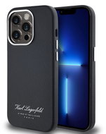 Karl Lagerfeld Grained PU Hotel RSG Back Cover for iPhone 14 Pro Max Black - Phone Cover