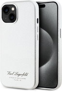 Karl Lagerfeld Grained PU Hotel RSG Back Cover for iPhone 15 Grey - Phone Cover
