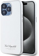Karl Lagerfeld Grained PU Hotel RSG Back Cover for iPhone 15 Pro Grey - Phone Cover