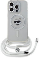 Karl Lagerfeld IML Crossbody Choupette Head MagSafe Back Cover for iPhone 15 Pro Max Transparent - Phone Cover
