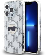 Karl Lagerfeld IML Electroplated Karl Head Back Cover for iPhone 15 Pro Max Transparent - Phone Cover