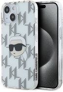 Karl Lagerfeld IML Electroplated Karl Head Back Cover for iPhone 15 Transparent - Phone Cover