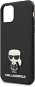 Karl Lagerfeld Saffiano Iconik for iPhone 11, Black - Phone Cover