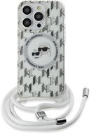 Karl Lagerfeld IML Monogram Crossbody K&CH Heads MagSafe iPhone 14 Pro átlátszó tok - Telefon tok