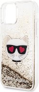 Karl Lagerfeld Heads Glitter for iPhone 11 Pro, Gold - Phone Cover