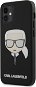 Karl Lagerfeld Glitter Head für Apple iPhone 12 Mini Black - Handyhülle