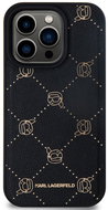 Karl Lagerfeld PU Karl Heads Pattern MagSafe Back Cover for iPhone 15 Pro Max Black - Phone Cover