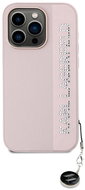 Karl Lagerfeld PU Saffiano Rhinestone Charm Back Cover for iPhone 15 Pro Pink - Phone Cover