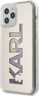 Karl Lagerfeld Liquid Glitter Mirror for Apple iPhone 12/12 Pro, Silver - Phone Cover