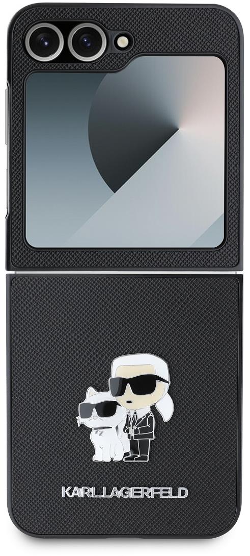 Karl Lagerfeld PU Saffiano Karl and Choupette Samsung Galaxy Z Flip6 Black tok