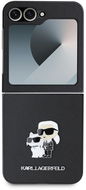 Karl Lagerfeld PU Saffiano Karl und Choupette Rückabdeckung für Samsung Galaxy Z Flip6 schwarz - Handyhülle